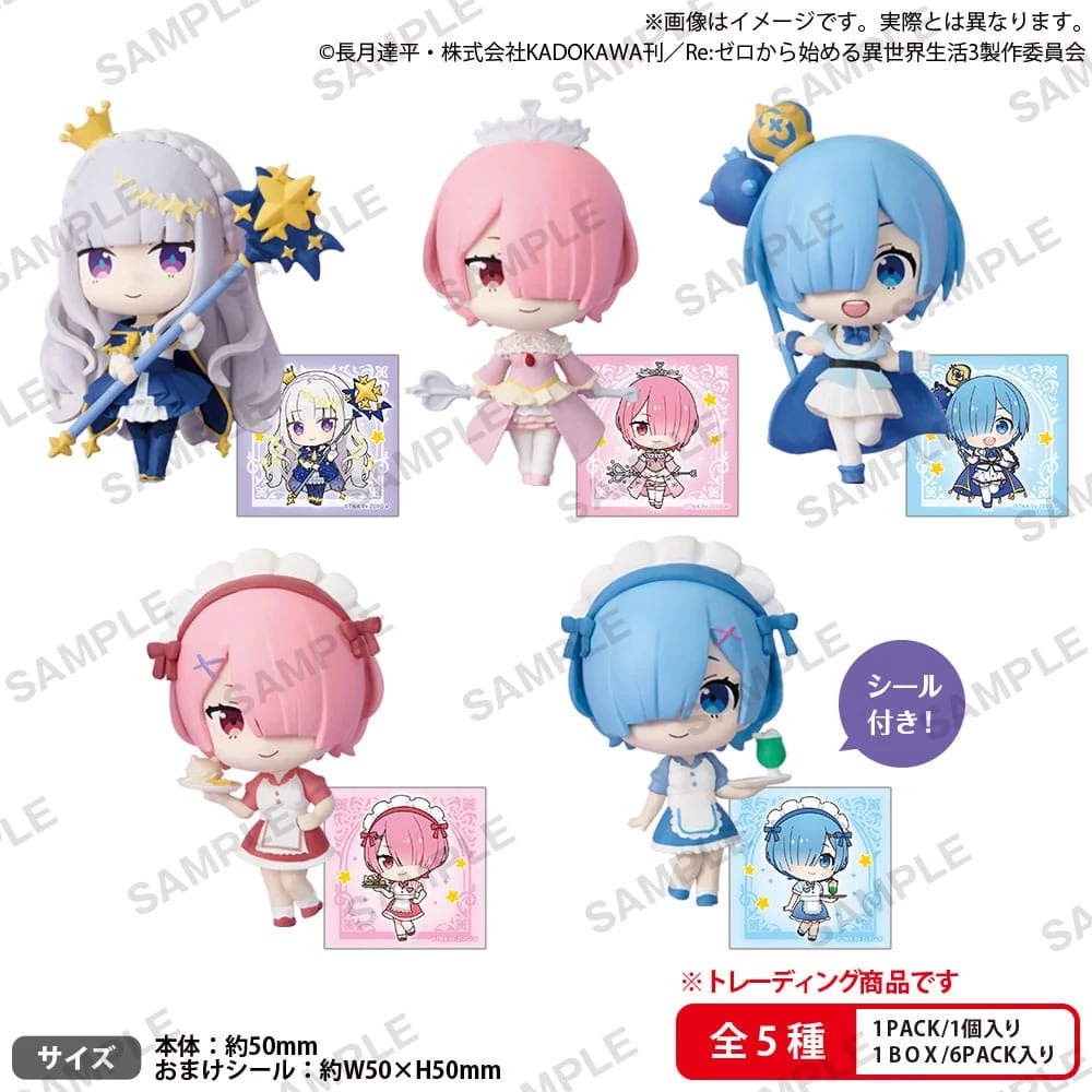 Re:Zero Starting Life in Another World PVC Figures Rich Birthday Life 2025 Box Ver. 5 cm Blind Box - 1 Unidade